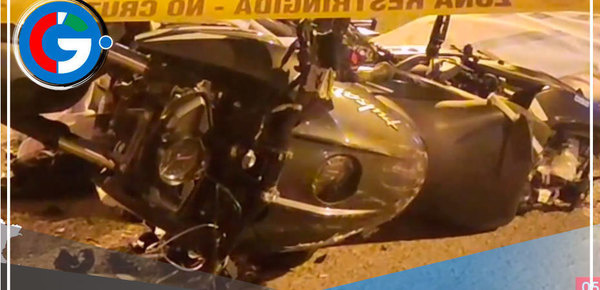 Joven motociclista muere tras violento choque con una camioneta en Carabayllo