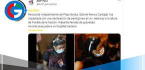 Uso de postas de goma por parte de la PNP causa heridos, a pesar de que el general las considera 'menos lesivas'