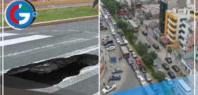 Gran forado causa tráfico en la avenida Universitaria en San Miguel