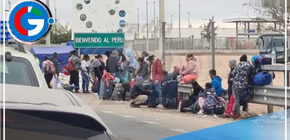 Congestión vehicular en frontera Perú - Chile en vísperas de Fiestas Patrias