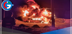 Incendio consume ómnibus interprovincial en Áncash