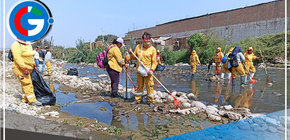 Cuadrilla retira una tonelada de desechos orgánicos en el río Chillón - Comas