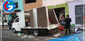Deflagración de balón de gas deja tres heridos y destrozos en distrito comercial de Surquillo