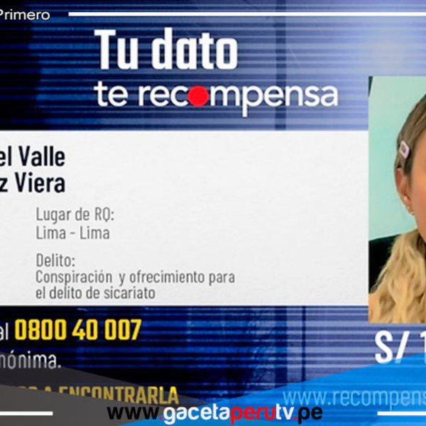 Programa de Recompensas Ofrece S/ 150,000 por Captura de Expareja de 'Maldito Cris'