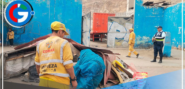 Comas recupera su ex camal municipal tras retirar más de 10 toneladas de basura