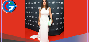 Salma Hayek deslumbra a todos en el estreno de “El Sabor de la Navidad”