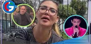 Angie Jibaja y su abogado asistieron a la Fiscalía por proceso de manutención de sus hijos con Jean Paul