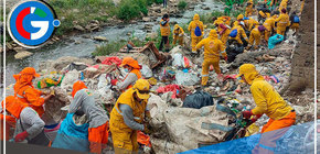 Alcalde de Comas retira 2500 toneladas de basura del Río Chillón