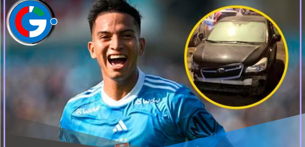 Futbolista del Cristal, Martín Távara, chocó su auto contra veterinaria 