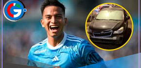 Futbolista del Cristal, Martín Távara, chocó su auto contra veterinaria 