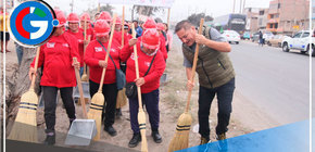 Alcalde de Comas activa programas de empleo temporal "LURAWI PERÚ" para beneficio de la comunidad