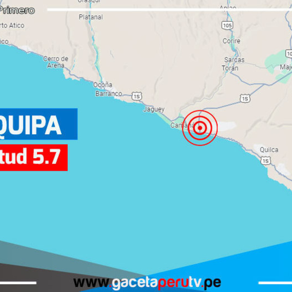 Sismo de magnitud 5.7 sacude Arequipa, población sale a las calles en búsqueda de seguridad