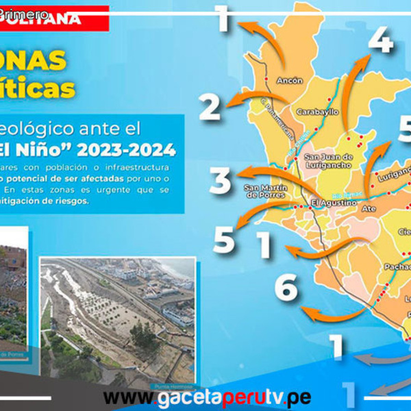 Lima: conozca los distritos más vulnerables ante lluvias y sismos 