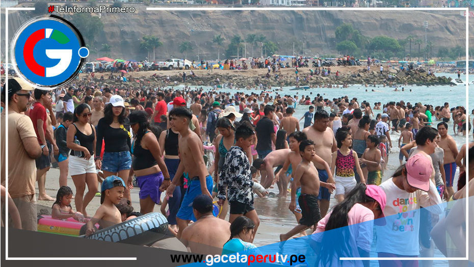 Limeños acudieron masivamente a playas