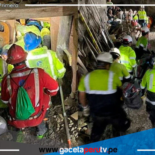 Wilder Alarcón Ramos Recuperado con Vida Después de Permanecer Atrapado en Socavón de la Mina Cobriza