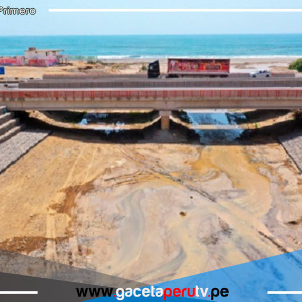 Cañete: se hizo la limpieza del cauce y empedrado en la quebrada del puente Topará 