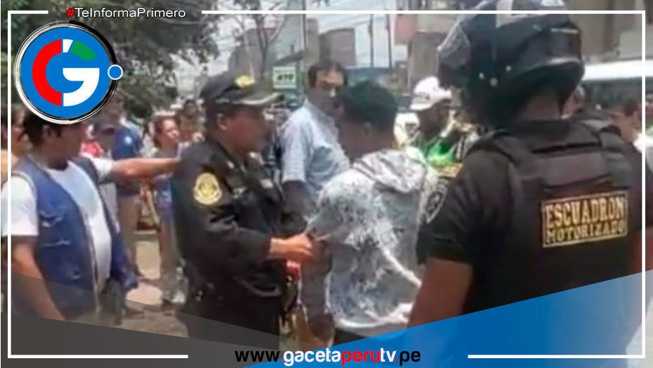 Extranjero Venezolano Atrapado Robando en Plena Acción: Serenos de Comas Actúan Rápidamente