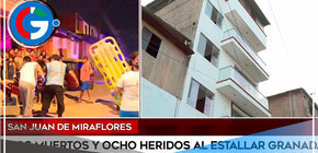 Explosión de granada deja 2 muertos en San Juan de Miraflores 