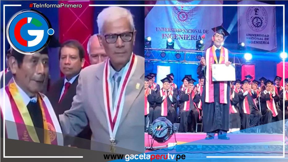 Lima: Adulto mayor de 76 años se gradúa con éxito de ingeniero electricista
