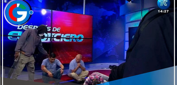 Hecho sin Precedentes: Encapuchados armados irrumpen en TC Guayaquil durante emisión en vivo