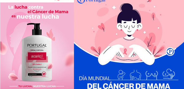 Laboratorios Portugal lanza edición especial de crema corporal para concientizar la lucha contra el cáncer de mama