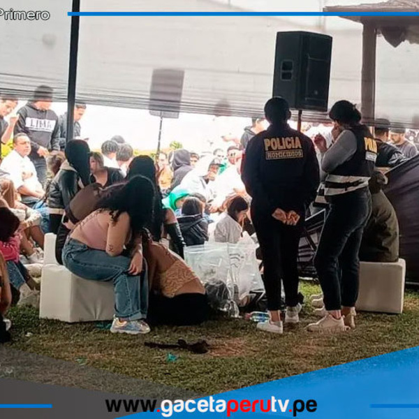 Policía detiene a 84 personas en fiesta con armas y drogas en Lurín
