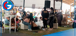 Policía detiene a 84 personas en fiesta con armas y drogas en Lurín