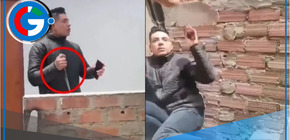 Agente de la PNP disparó para reducir a un sujeto que amenazaba a una mujer con cuchillo