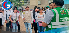Jóvenes voluntarios impulsan siembra de plantones en avenidas en Comas