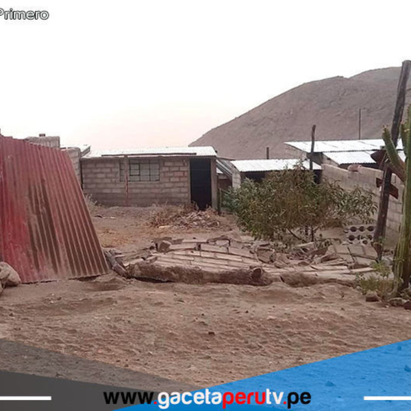 Arequipa: fuertes vientos dejan un herido y local de Pronoei destruido 