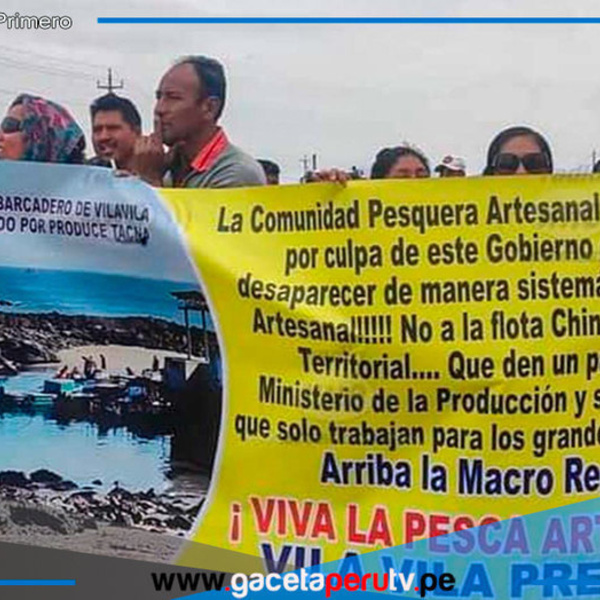 Pescadores artesanales bloquean carreteras por presencia de barcos chinos