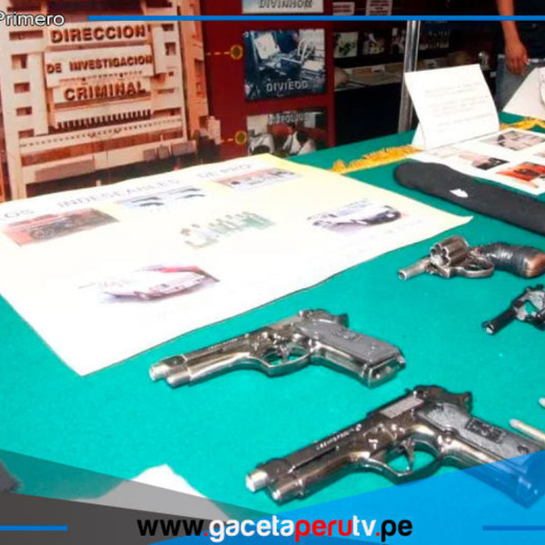 Denuncian armas policiales reutilizadas en delitos graves de Lima