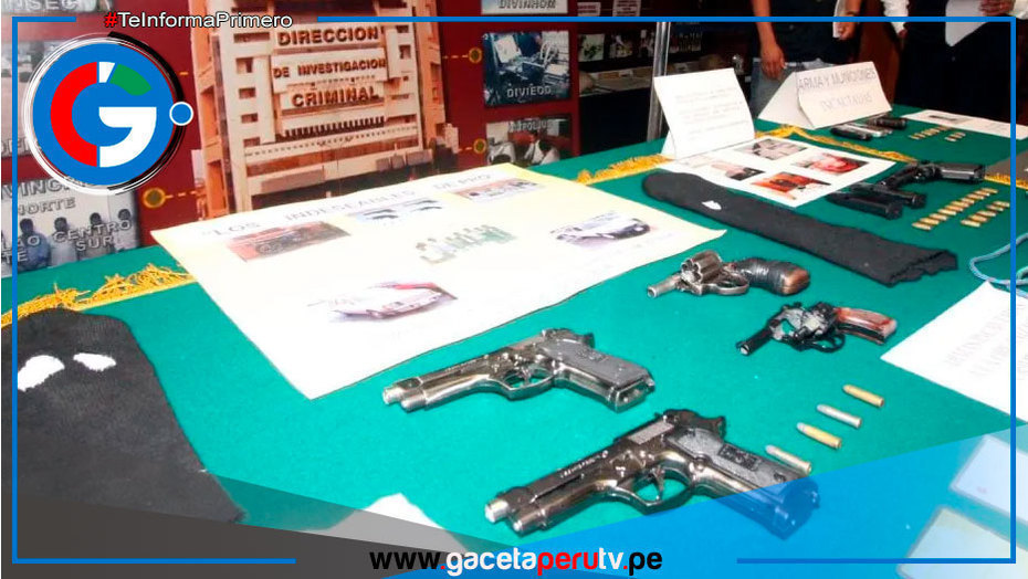 Denuncian armas policiales reutilizadas en delitos graves de Lima