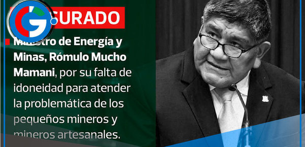 Rómulo Mucho será removido en 72 horas