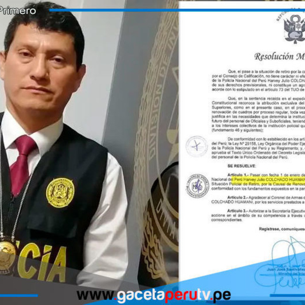 Harvey Colchado será retirado tras resolución ministerial