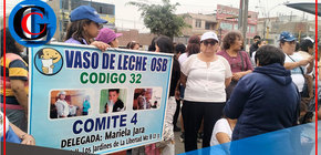 Madres exigen justicia por local del Vaso de Leche en Comas