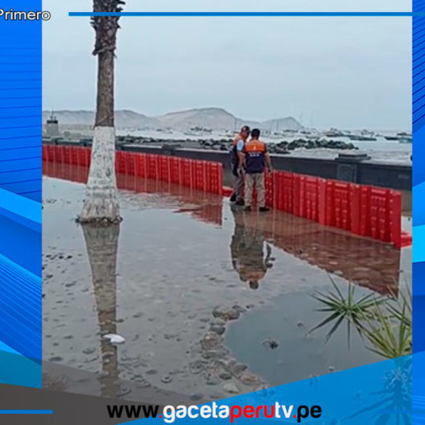 Callao restringe acceso a playas por fuerte oleaje
