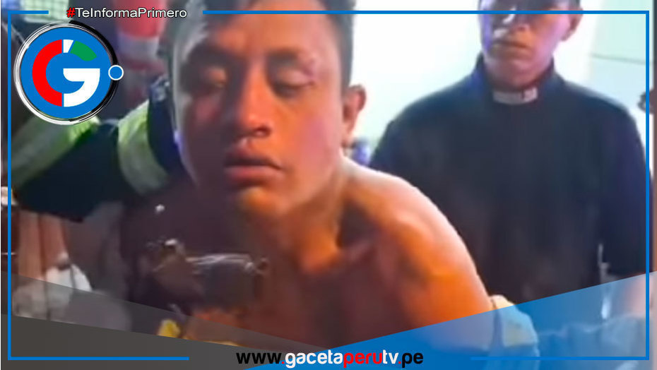 Serenazgo detiene ladrón en bus público en Comas