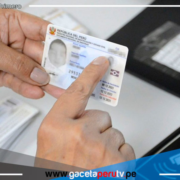 Hoy vence plazo para tramitar gratis primer DNI de niños