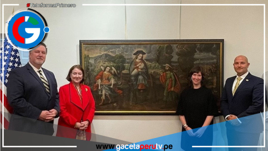 Estados Unidos regresa al Perú dos obras religiosas de su Patrimonio Cultural