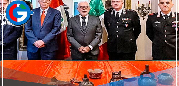 Italia devuelve 11 reliquias precolombinas a su origen en Perú