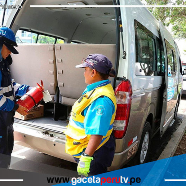 Inician inspección de movilidades escolares con apoyo de la ATU en Miraflores