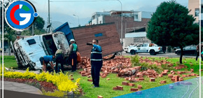 La Molina: Camión de carga ocasiona accidente en óvalo Los Cóndores