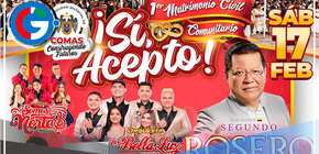 Juan Gabriel "Peruano" y Grandes Orquestas Amenizarán el Primer Matrimonio Civil Comunitario en Comas