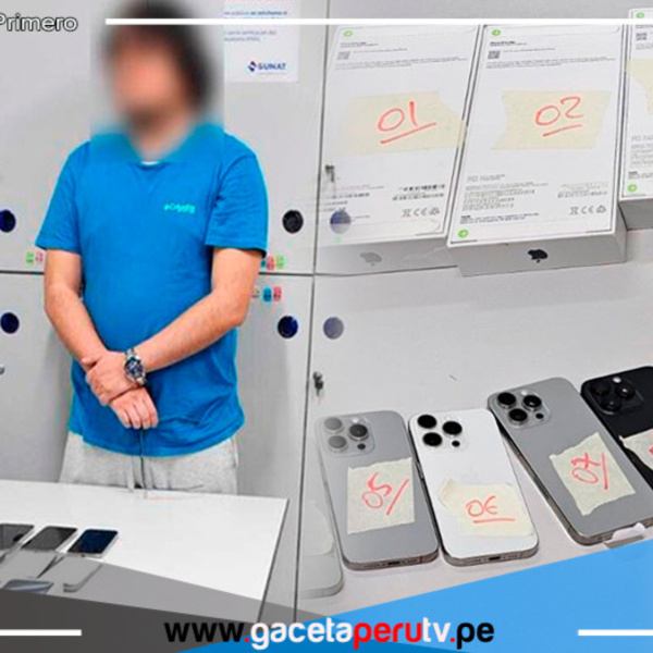 Joven es detenido en el aeropuerto Jorge Chávez por intentar ingresar 11 iPhones en sus medias