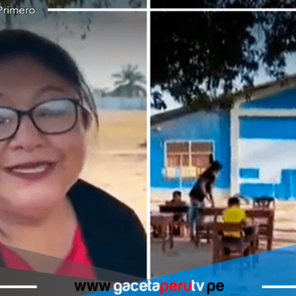 Realidad educativa en Pucallpa: alumnos estudian debajo de un árbol por aulas deterioradas