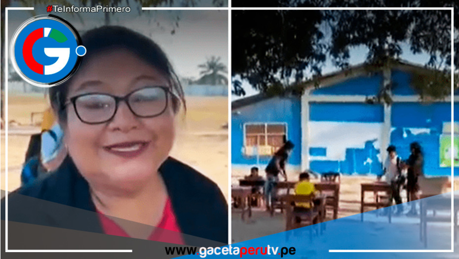 Realidad educativa en Pucallpa: alumnos estudian debajo de un árbol por aulas deterioradas