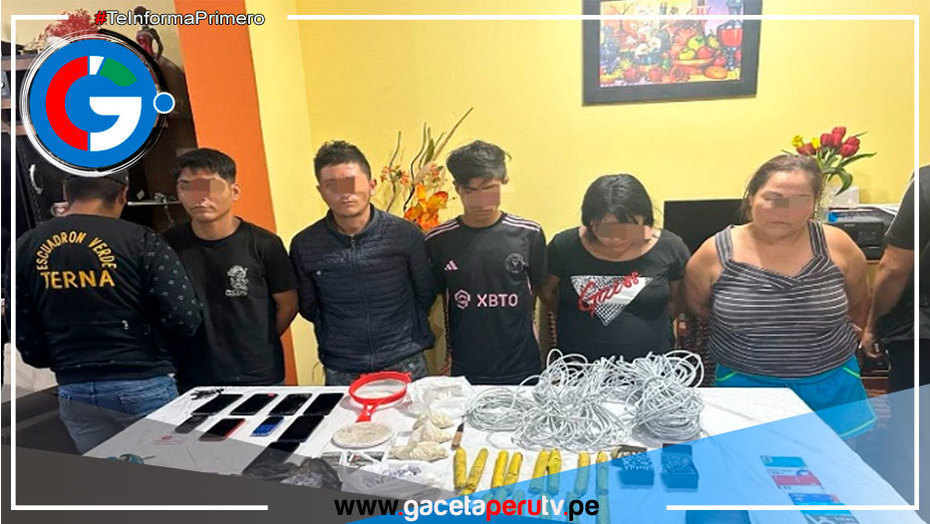 Intervienen clan familiar implicado en extorsiones y venta de droga en Áncash