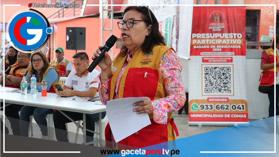 Comas: Inscripción virtual abierta para el Presupuesto Participativo 2025
