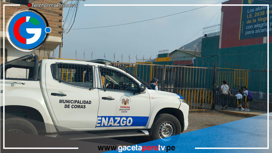 Alcalde Ulises Villegas refuerza seguridad en colegios de Comas